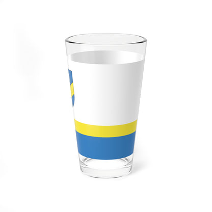 Baran city flag (Belarus) Pint Glass 16oz