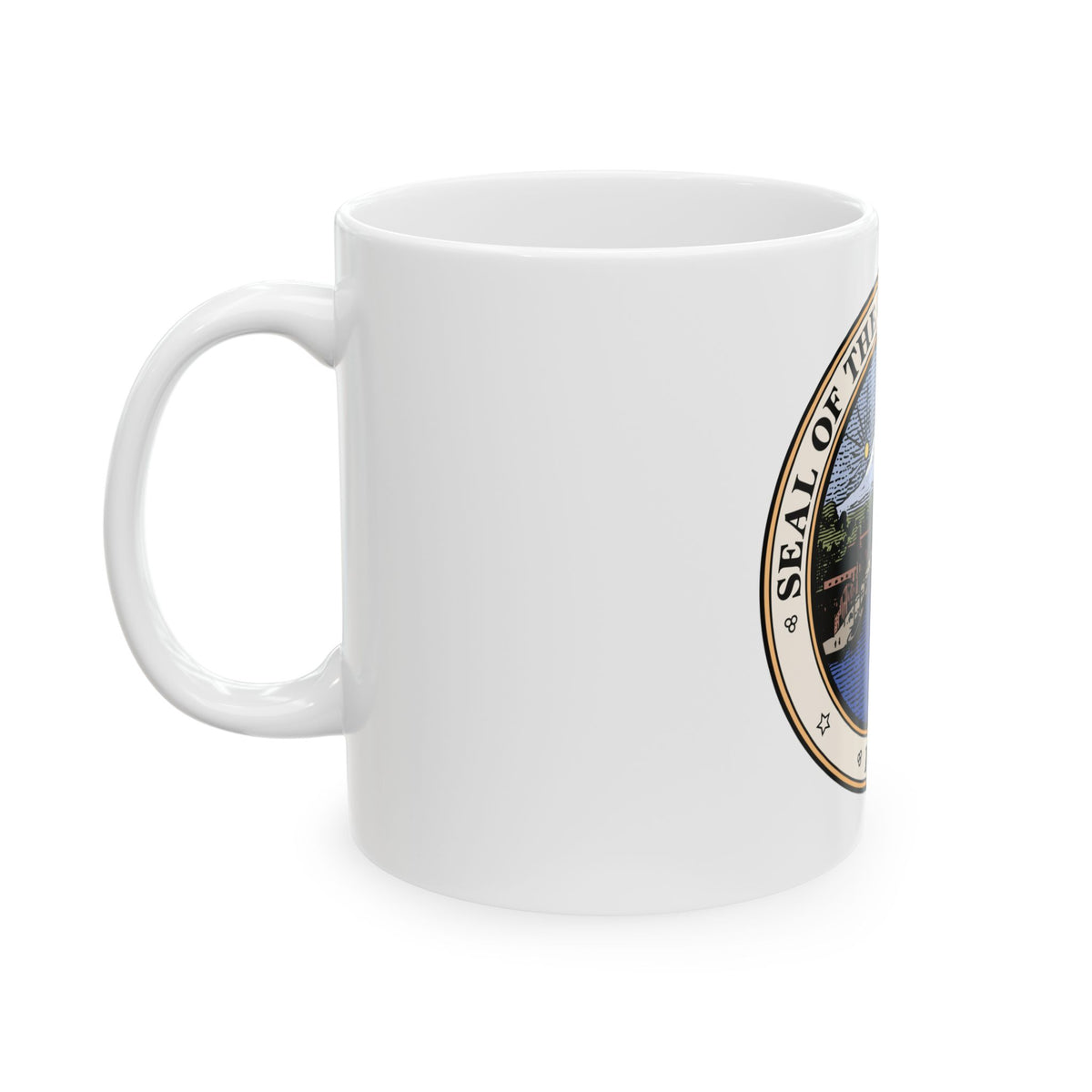 Seal of Tacoma WA - White Coffee Mug