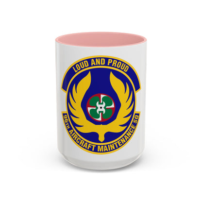 96th Aircraft Maintenance Squadron (U.S. Air Force) Accent Coffee Mug