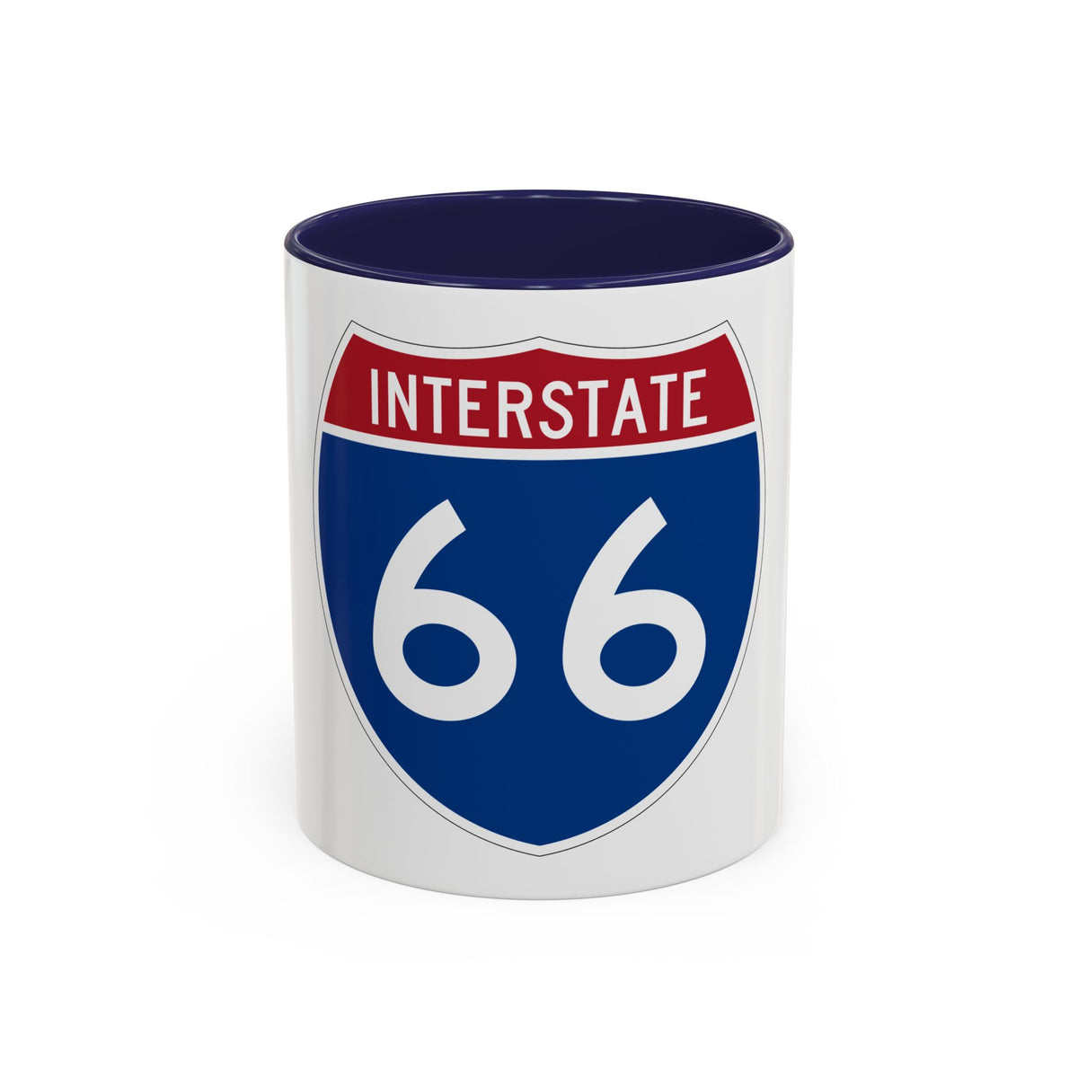 Interstate 66 (U.S. Highways) Accent Coffee Mug