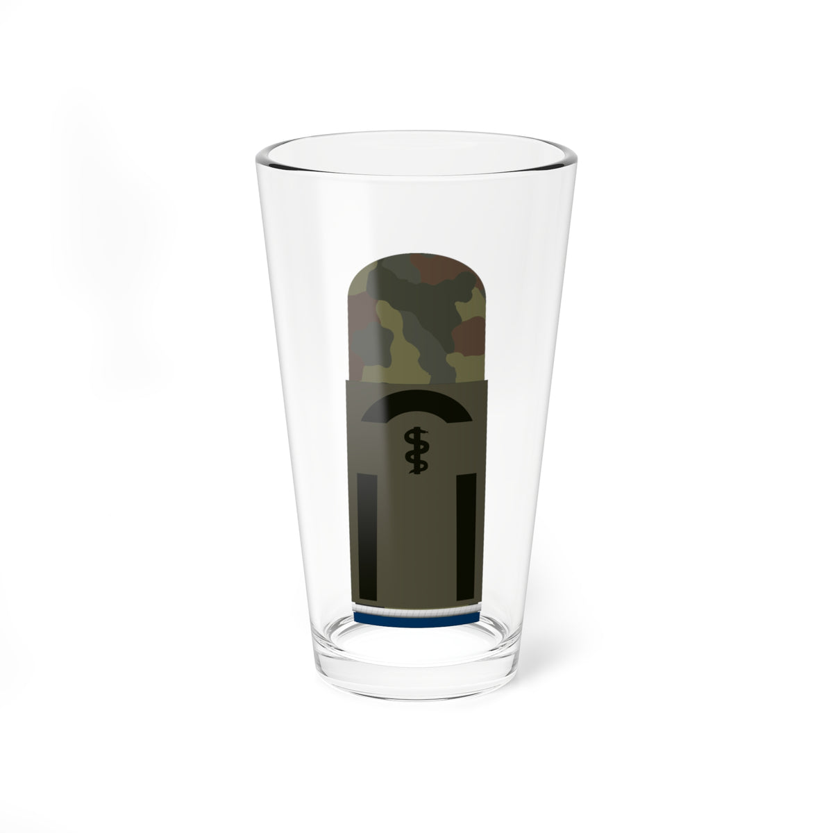 HA OS5 21a Fahnenjunker SanOA San HM R (Military Rank) Pint Glass 16oz