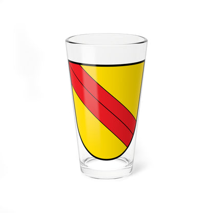 DEU Bad Brückenau COA klein (Germany) (Coat of Arms) Pint Glass 16oz