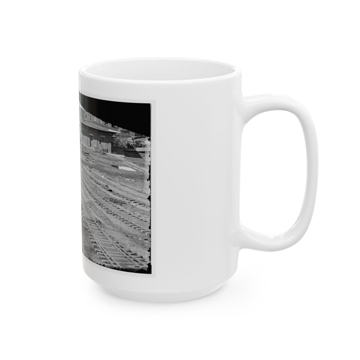 Atlanta, Georgia. Ruins Of Depot, Blown Up On Sherman's Departure (U.S. Civil War) White Coffee Mug
