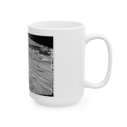 Atlanta, Georgia. Ruins Of Depot, Blown Up On Sherman's Departure (U.S. Civil War) White Coffee Mug