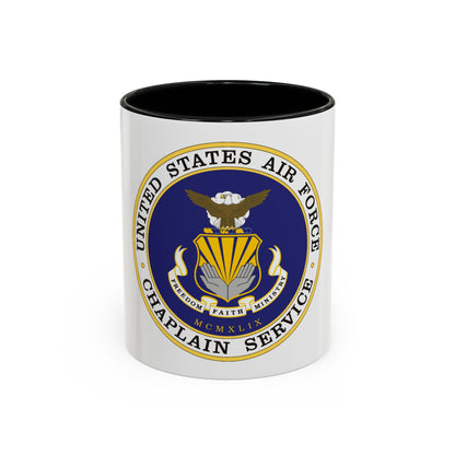 Air Force Chaplain Service (U.S. Air Force) Accent Coffee Mug