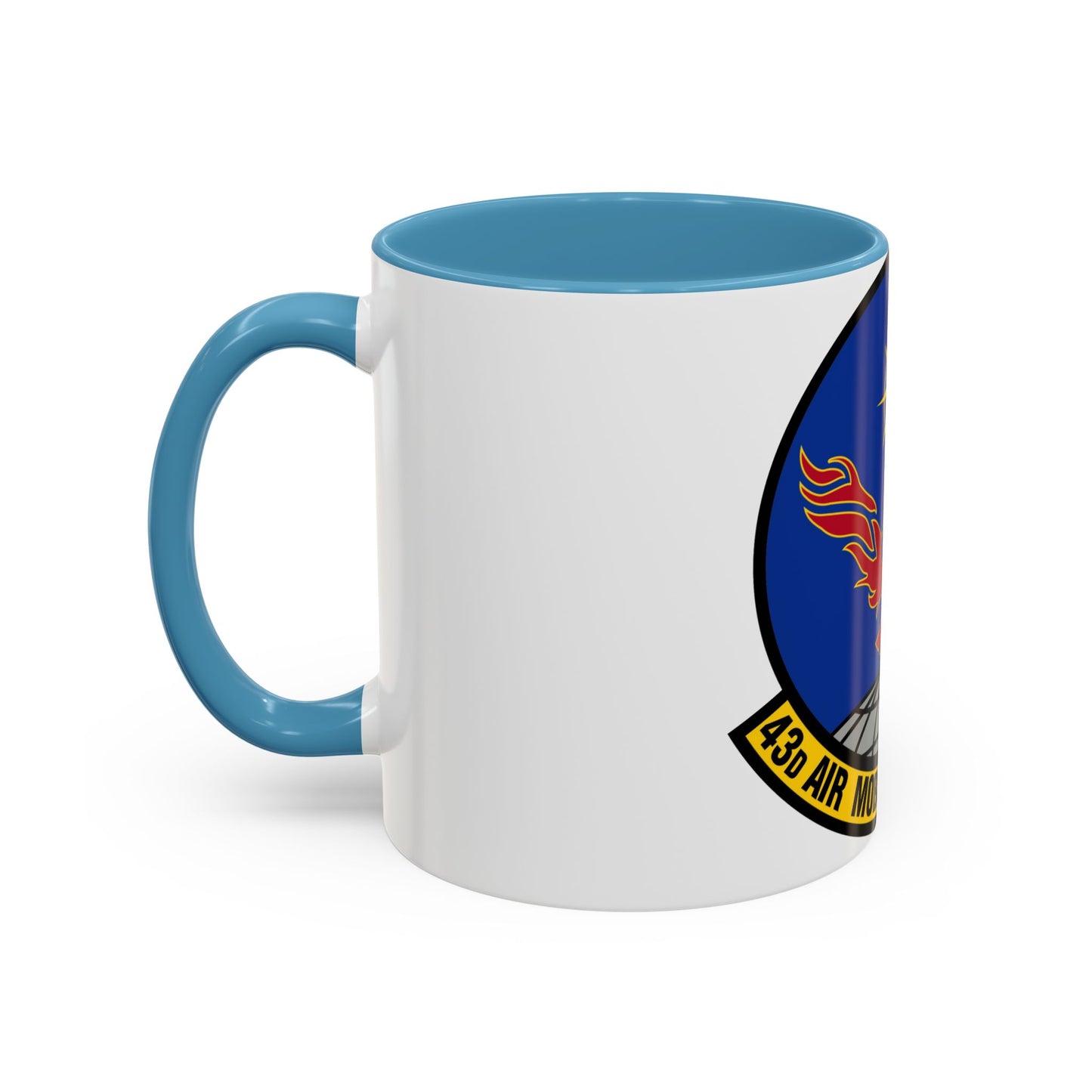 43 Air Mobility Squadron AMC (U.S. Air Force) Accent Coffee Mug