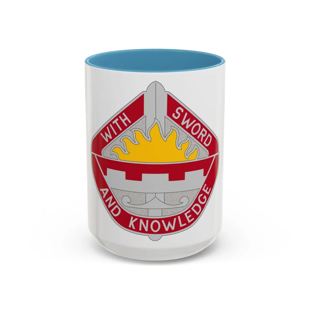 1401 Engineer Battalion (U.S. Army) Accent Coffee Mug-15oz-Light Blue-Go Mug Yourself