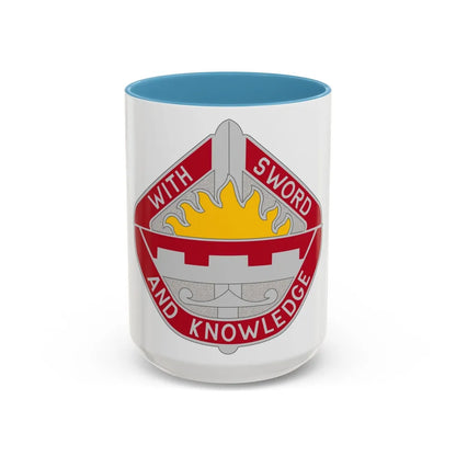 1401 Engineer Battalion (U.S. Army) Accent Coffee Mug-15oz-Light Blue-Go Mug Yourself