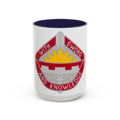 1401 Engineer Battalion (U.S. Army) Accent Coffee Mug-15oz-Navy-Go Mug Yourself