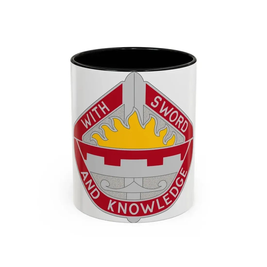 1401 Engineer Battalion (U.S. Army) Accent Coffee Mug 11oz Black - Go Mug Yourself