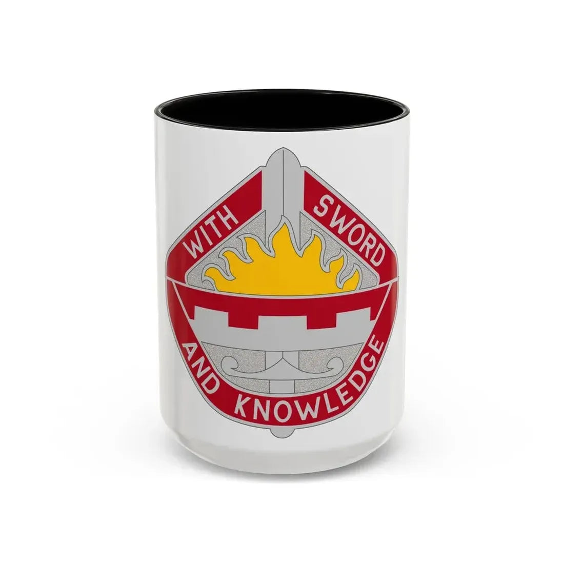 1401 Engineer Battalion (U.S. Army) Accent Coffee Mug 15oz Black - Go Mug Yourself