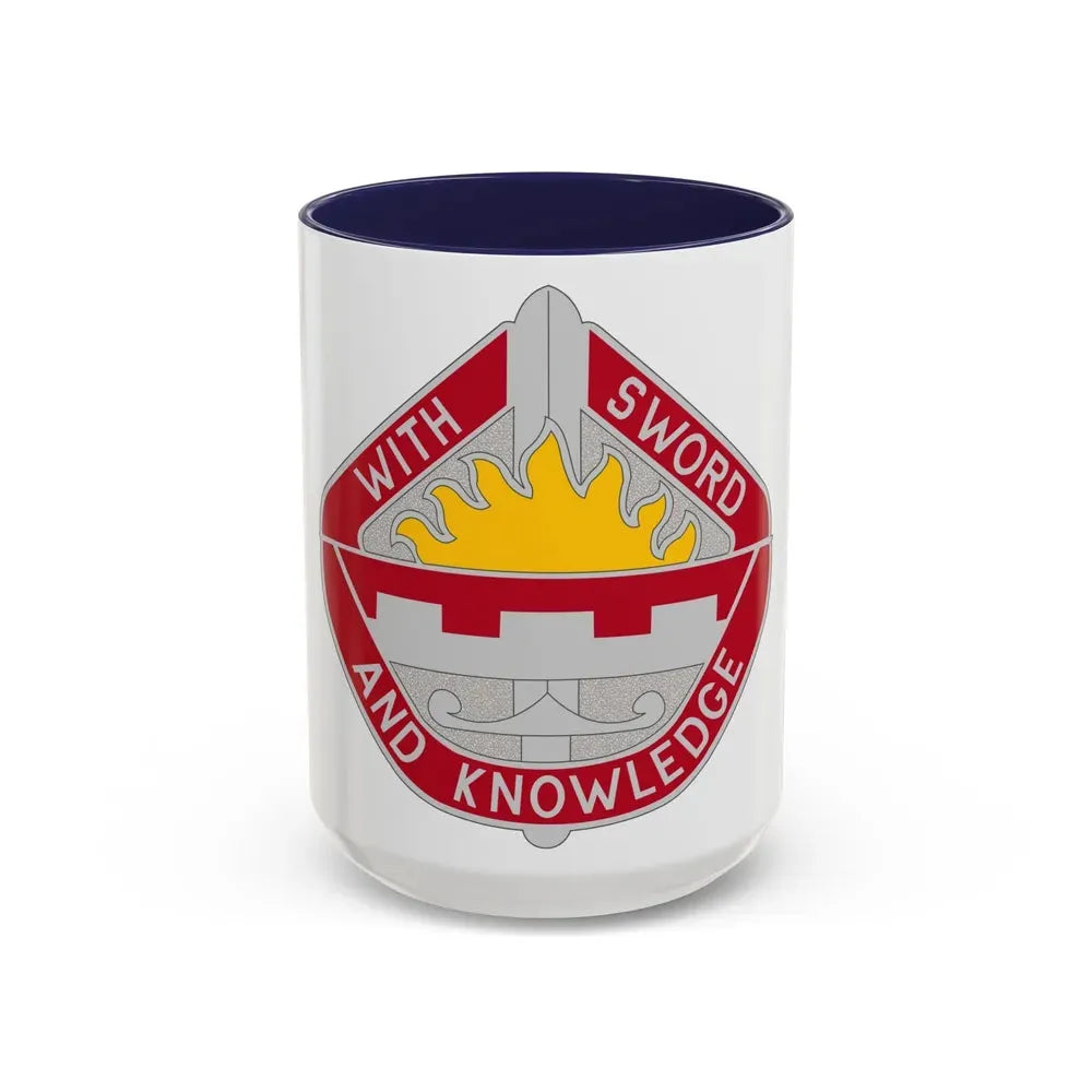 1401 Engineer Battalion (U.S. Army) Accent Coffee Mug 15oz Navy - Go Mug Yourself