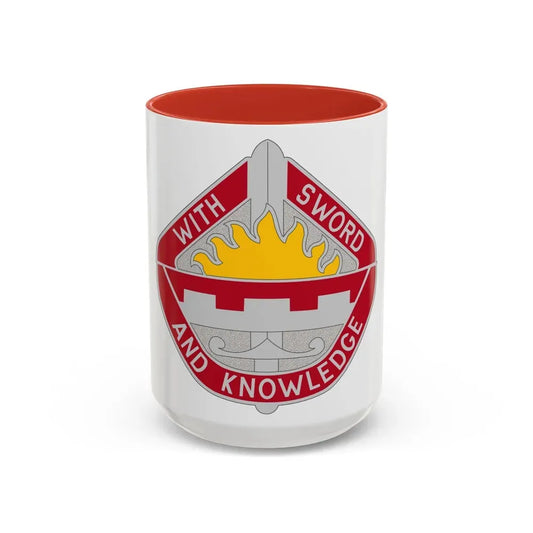 1401 Engineer Battalion (U.S. Army) Accent Coffee Mug 15oz Red - Go Mug Yourself