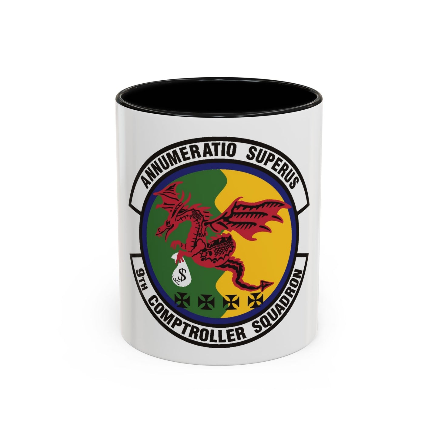 9th Comptroller Squadron (U.S. Air Force) Accent Coffee Mug