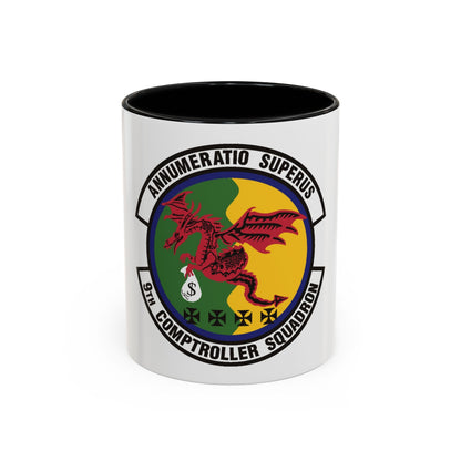 9th Comptroller Squadron (U.S. Air Force) Accent Coffee Mug