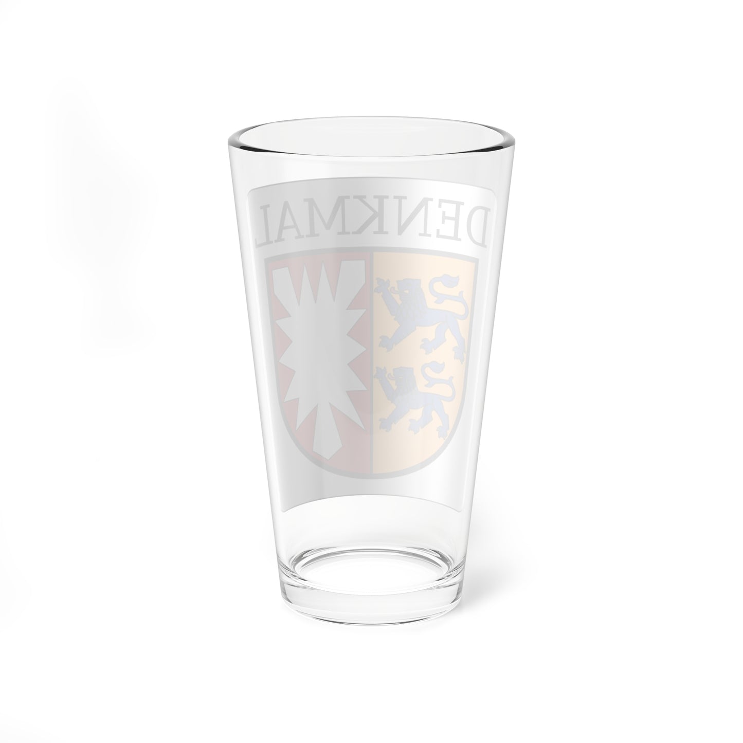 Denkmalplakette Schleswig-Holstein (Denmark) (Coat of Arms) Pint Glass 16oz