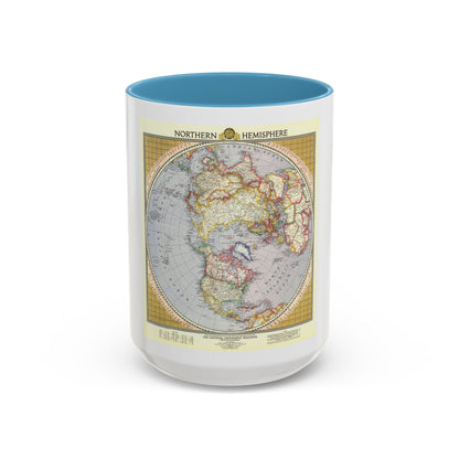 Northern Hemisphere (1946) (Map) Accent Coffee Mug