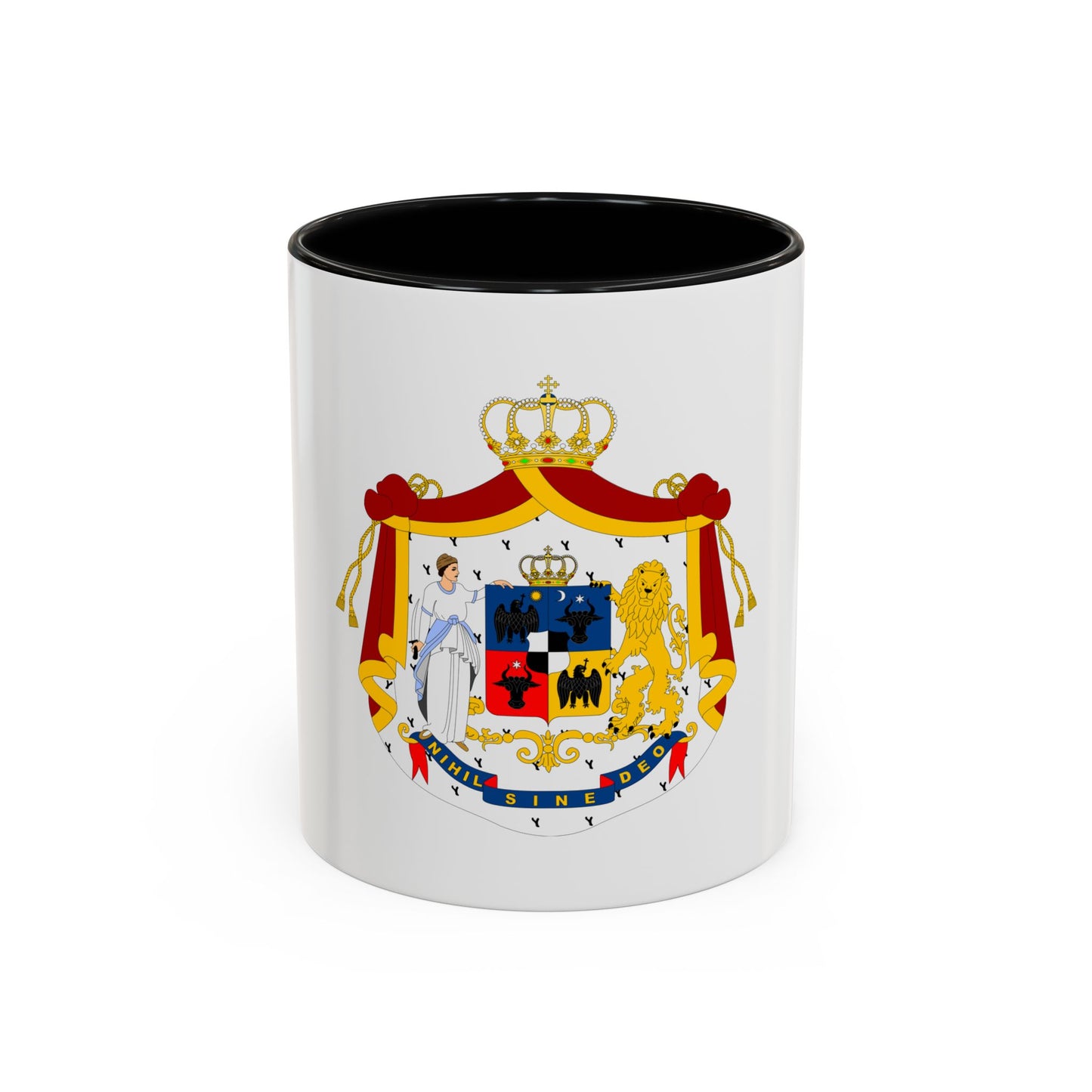 Coat of arms of Principality of Romania (1867-1872) - Accent Coffee Mug