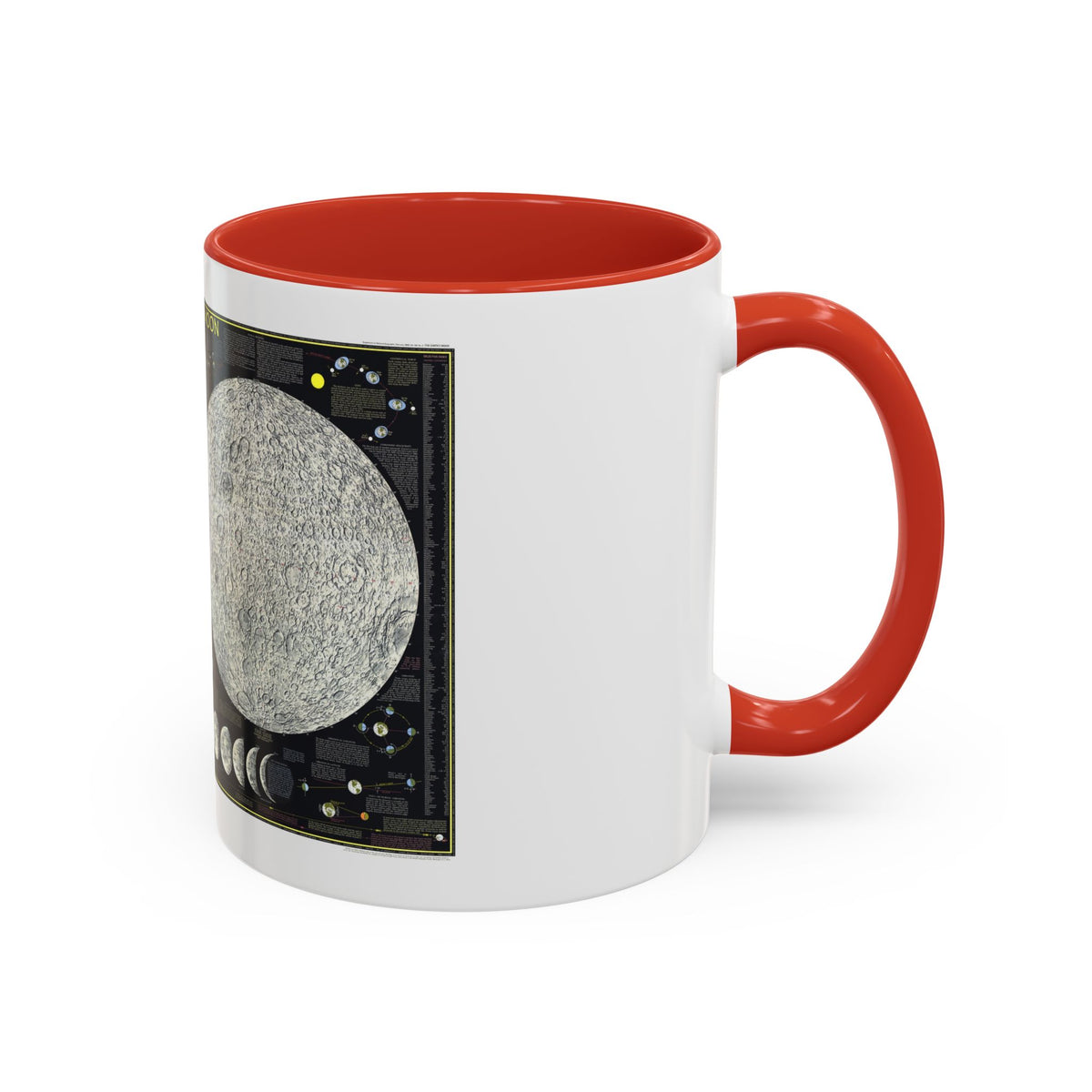 Space - The Moon (1969) (Map) Accent Coffee Mug