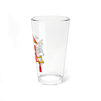 Escudo Basílica del Sagrado Corazón de Jesús de Getafe (Spain) (Coat of Arms) Pint Glass 16oz