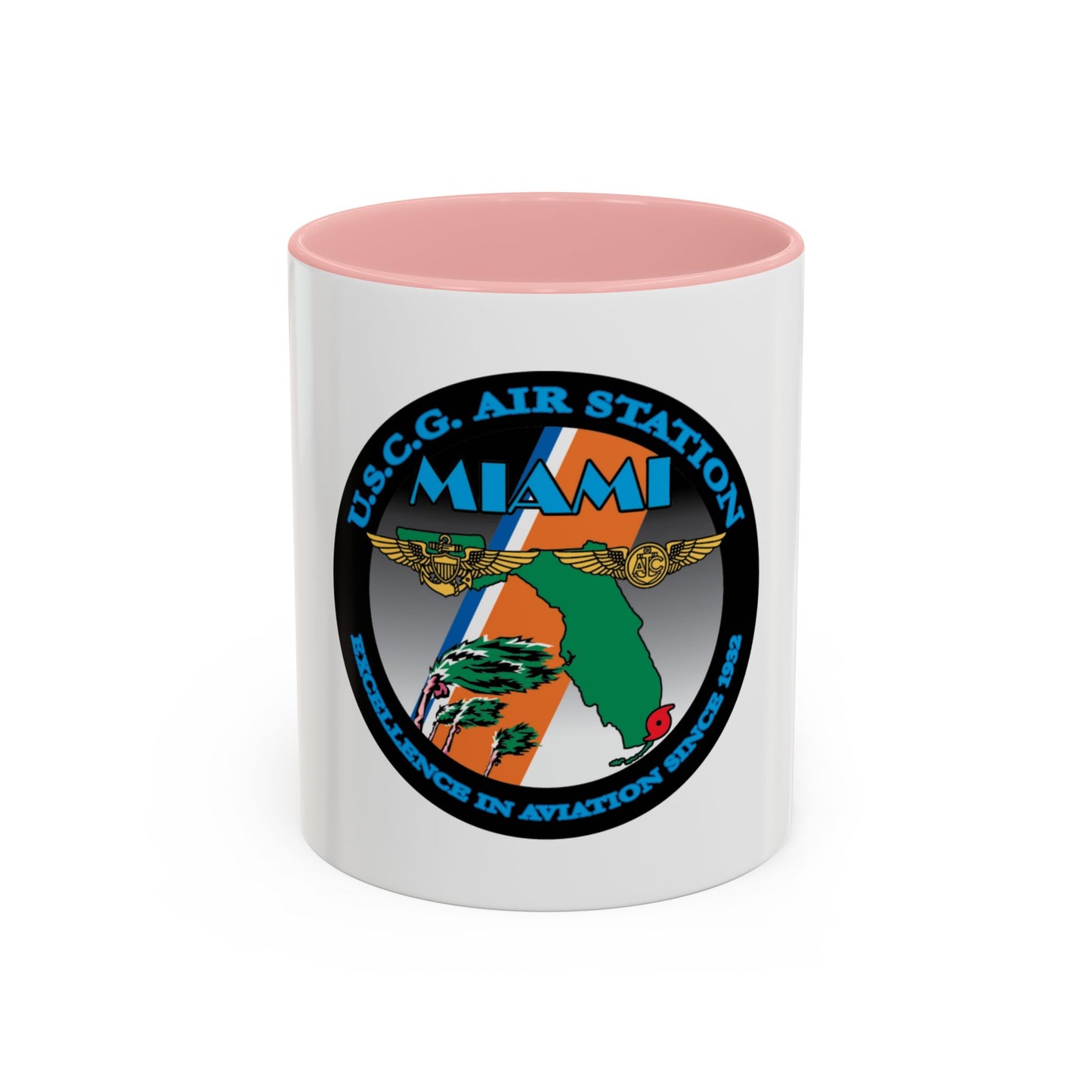 USCG Air Station Miami (U.S. Coast Guard) Accent Coffee Mug