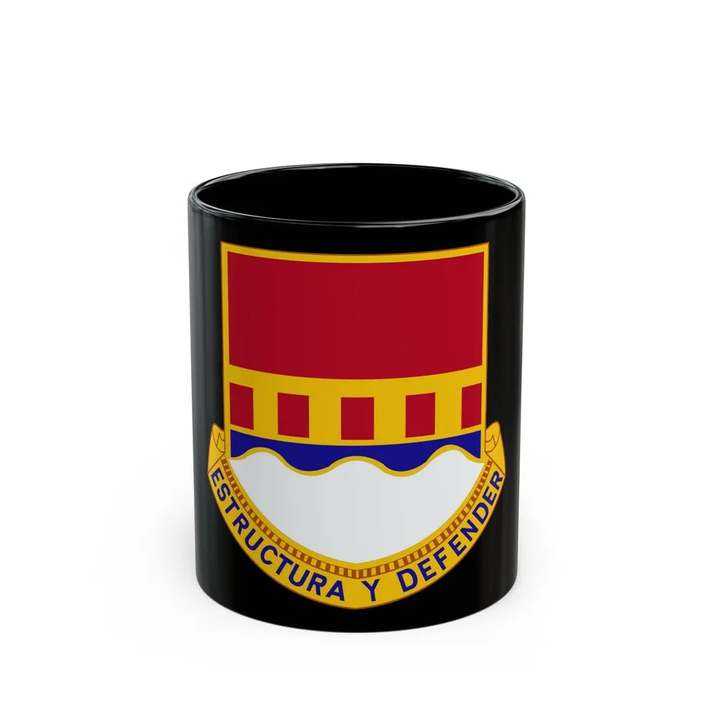 1402 Engineer Battalion (U.S. Army) Black Coffee Mug-11oz-Go Mug Yourself