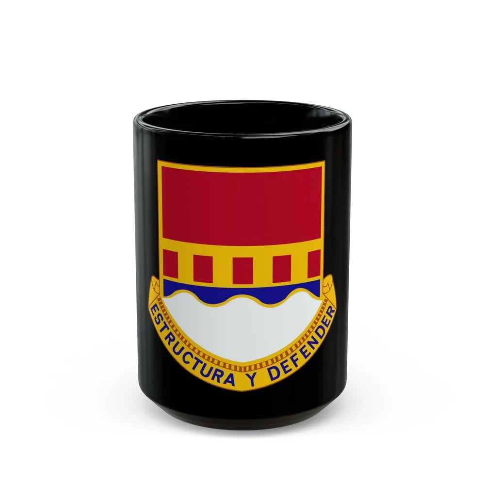 1402 Engineer Battalion (U.S. Army) Black Coffee Mug-15oz-Go Mug Yourself