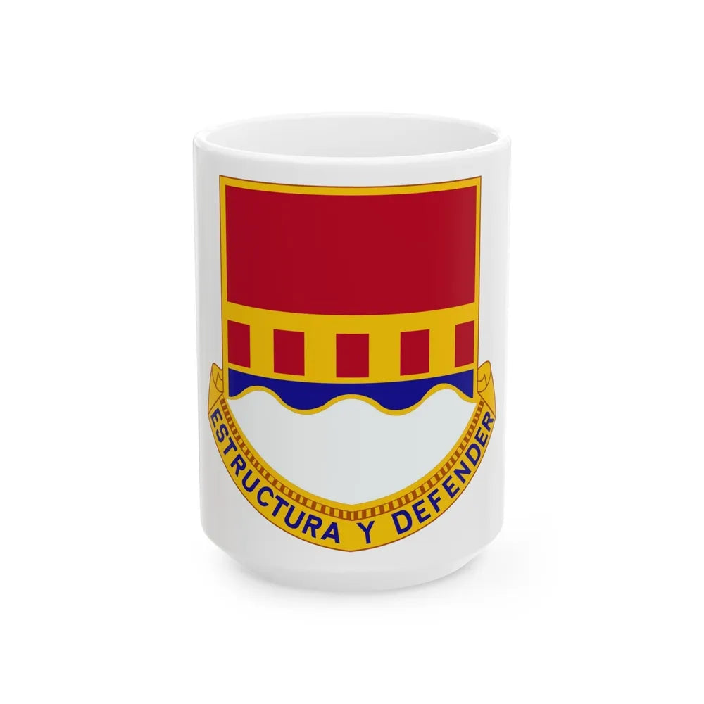 1402 Engineer Battalion (U.S. Army) White Coffee Mug-15oz-Go Mug Yourself