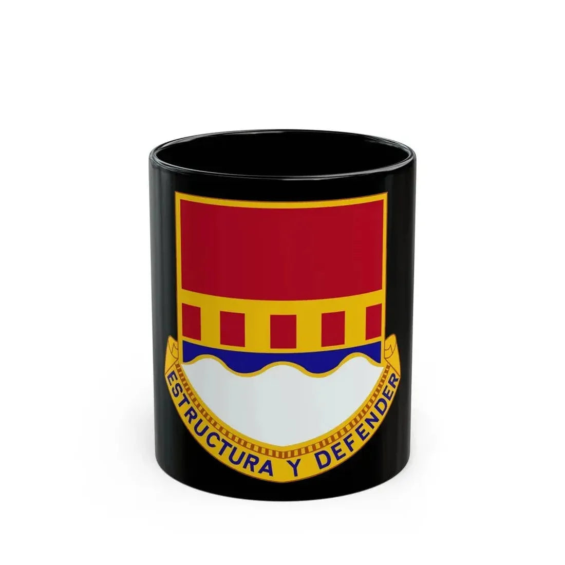 1402 Engineer Battalion (U.S. Army) Black Coffee Mug 11oz - Go Mug Yourself