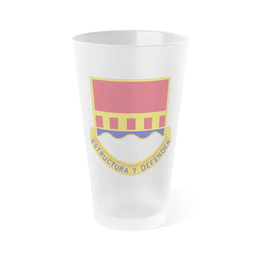 1402 Engineer Battalion (U.S. Army) Frosted Pint Glass 16oz Default Title - Go Mug Yourself