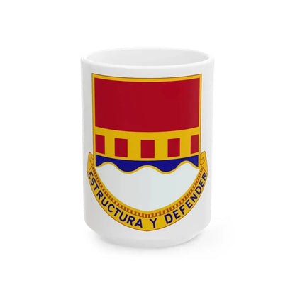 1402 Engineer Battalion (U.S. Army) White Coffee Mug 15oz - Go Mug Yourself