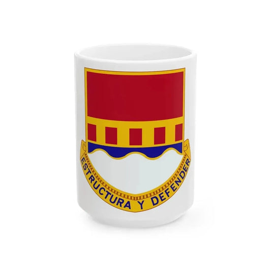 1402 Engineer Battalion (U.S. Army) White Coffee Mug 15oz - Go Mug Yourself