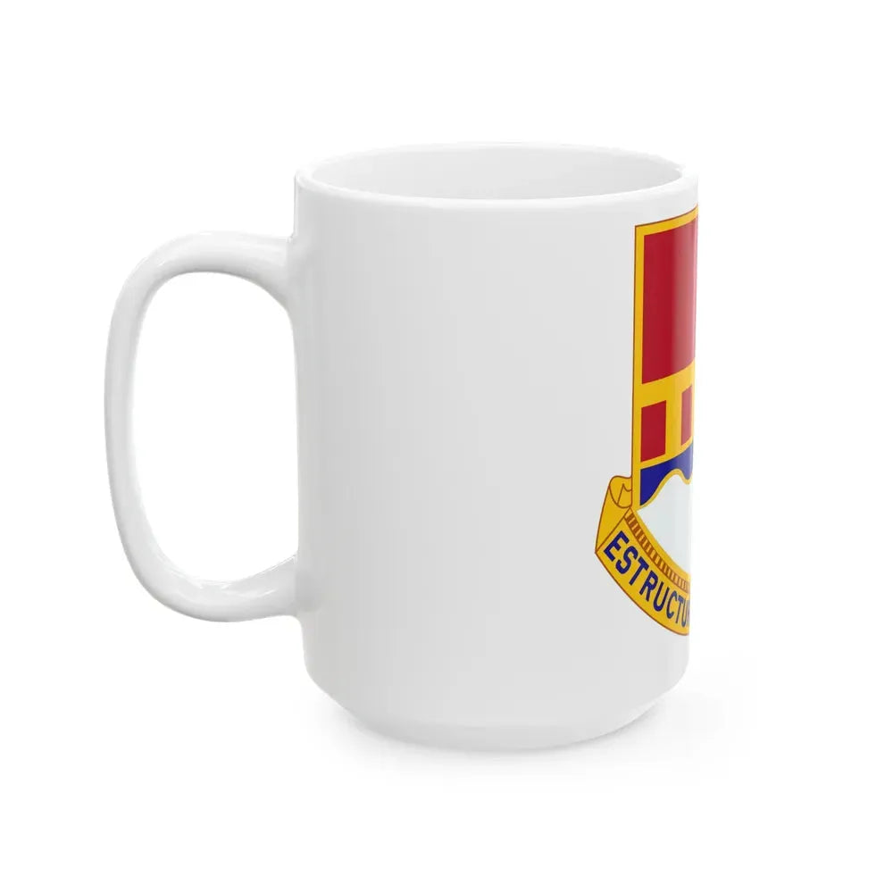 1402 Engineer Battalion (U.S. Army) White Coffee Mug - Go Mug Yourself