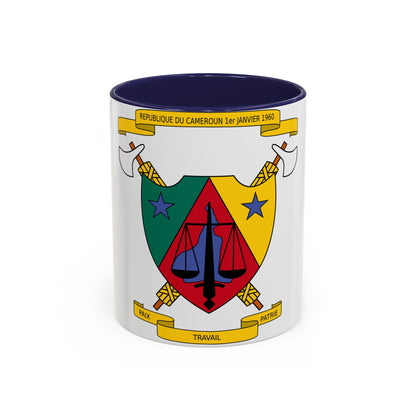 Coat of Arms of Cameroon (1961-1975) - Accent Coffee Mug