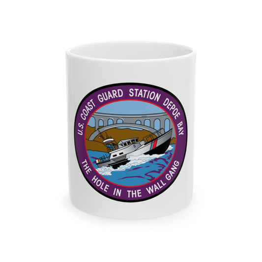 USCG Station Depoe Bay (U.S. Coast Guard) White Coffee Mug
