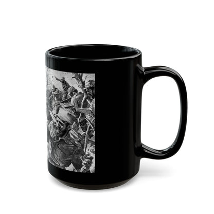 Chicago's Fighting Reporter, Man's magazine, February 1961 - Black Coffee Mug-Go Mug Yourself