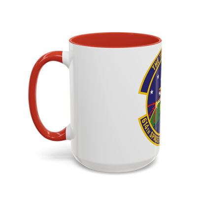 614th Space Communications Squadron (U.S. Air Force) Accent Coffee Mug