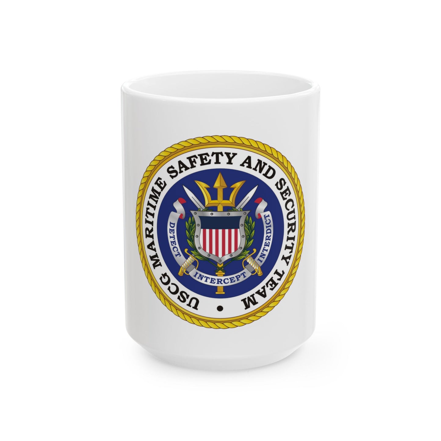 USCG Maritime Safety And Security Team (U.S. Coast Guard) White Coffee Mug