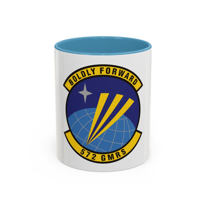 572d Global Mobility Readiness Squadron (U.S. Air Force) Accent Coffee Mug