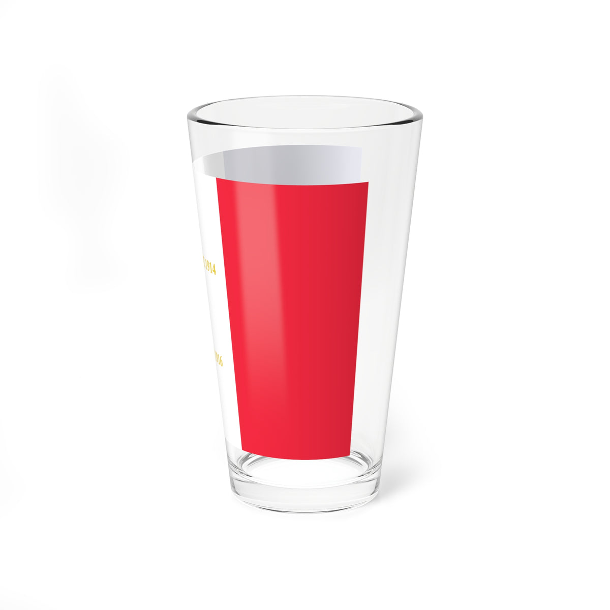 212e regiment dinfanterie-drapeau (France) Pint Glass 16oz