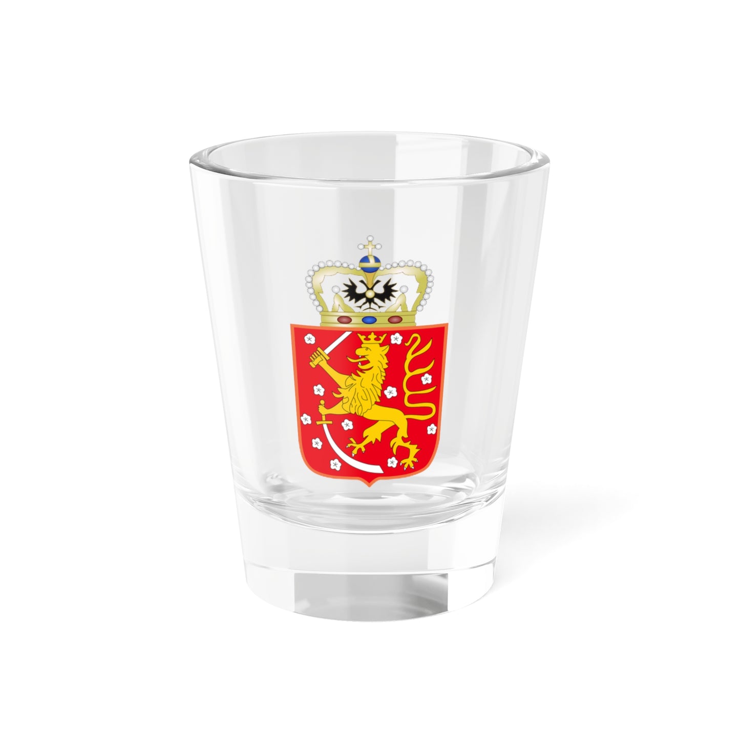 Grand Duchy of Finland Arms (Russia) (Coat of Arms) Shot Glass 1.5oz