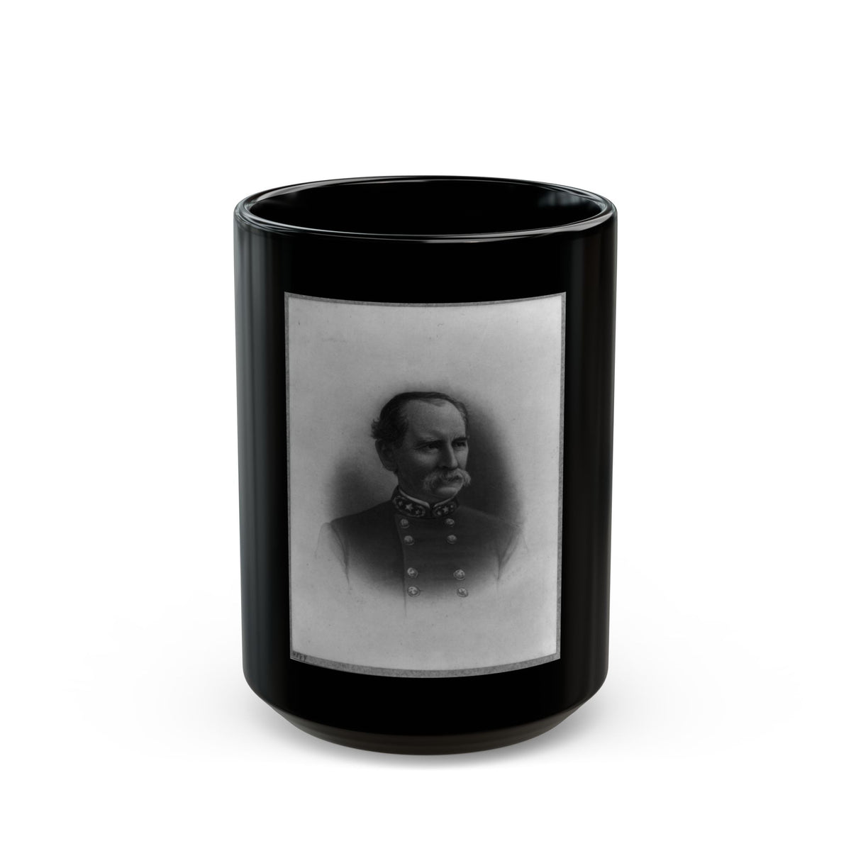 Brig. Gen. M.A. Stovall, Head-And-Shoulders Portrait, Facing Right (U.S. Civil War) Black Coffee Mug