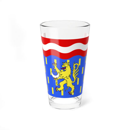 Drapeau fr departement Haute-Saone (France) Pint Glass 16oz