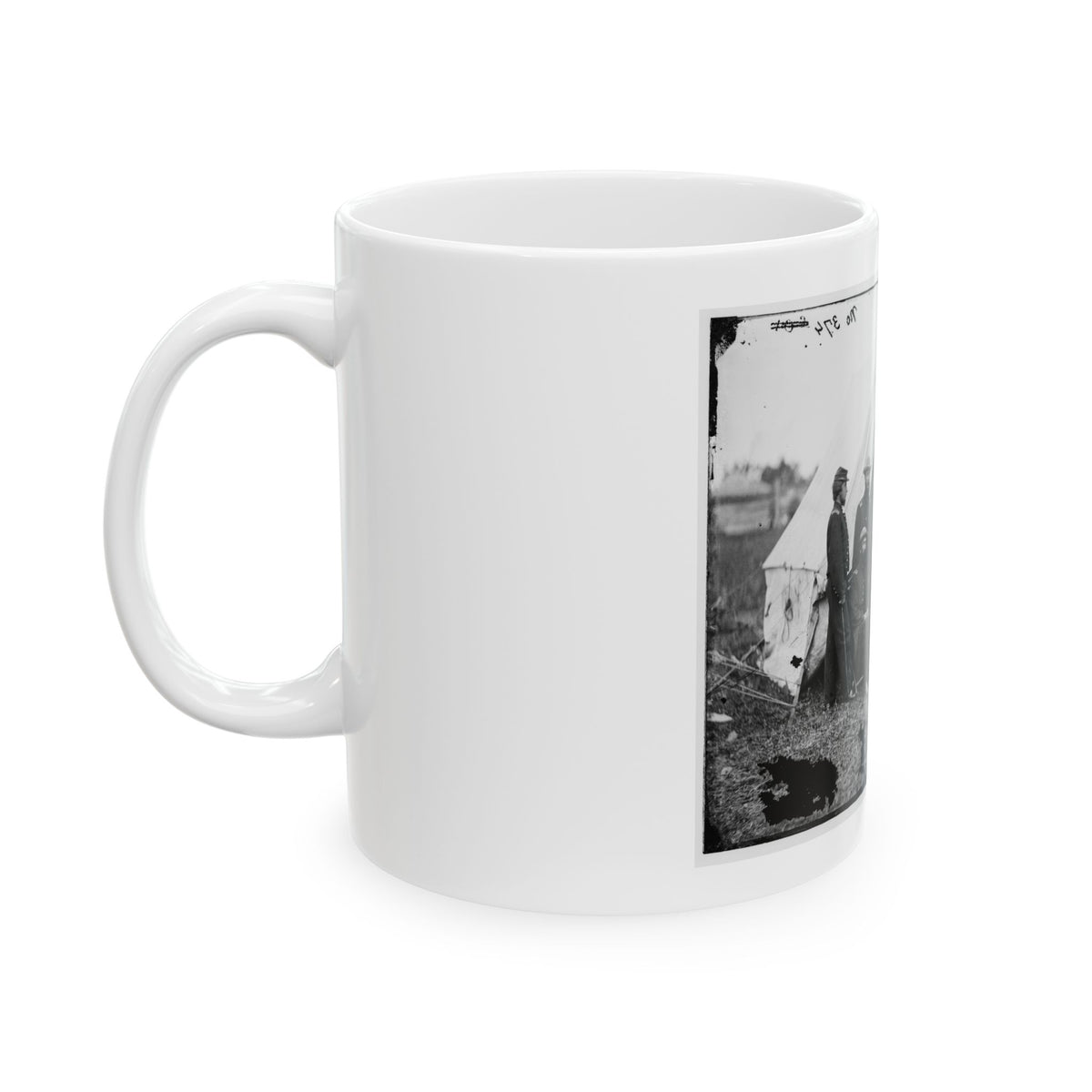Bealeton, Virginia. Officers Of Signal Corps. Headquarters, Army Of The Potomac (U.S. Civil War) White Coffee Mug