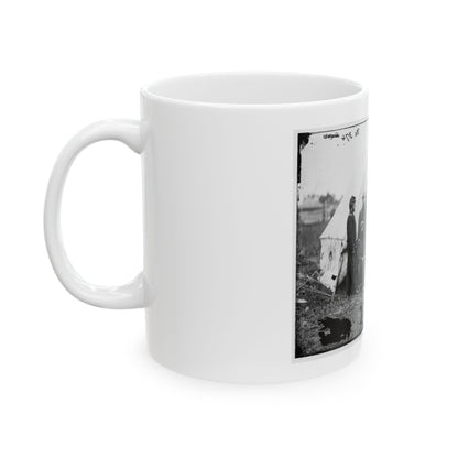 Bealeton, Virginia. Officers Of Signal Corps. Headquarters, Army Of The Potomac (U.S. Civil War) White Coffee Mug