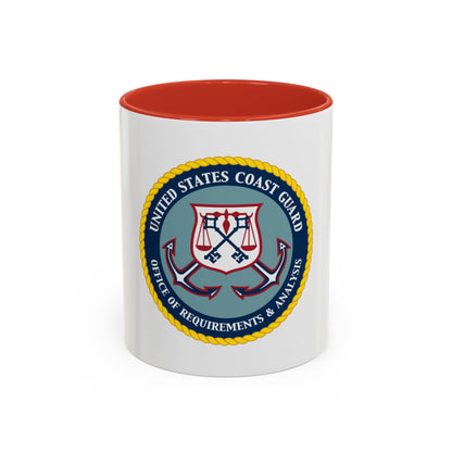 USCG Office of Requirements & Analysis (U.S. Coast Guard) Accent Coffee Mug