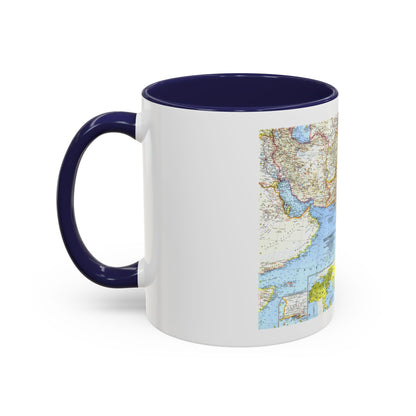 Asia - Southwest (1963) (Map) Accent Coffee Mug