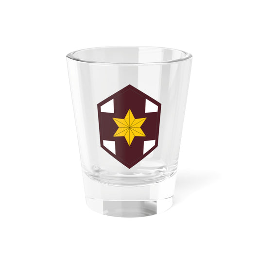 Verre à liqueur de la brigade médicale 804 (armée américaine) 1,5 oz