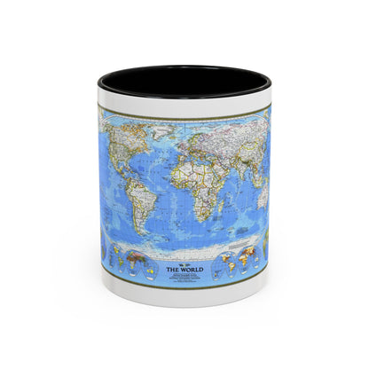 World Map (1988) (Map) Accent Coffee Mug