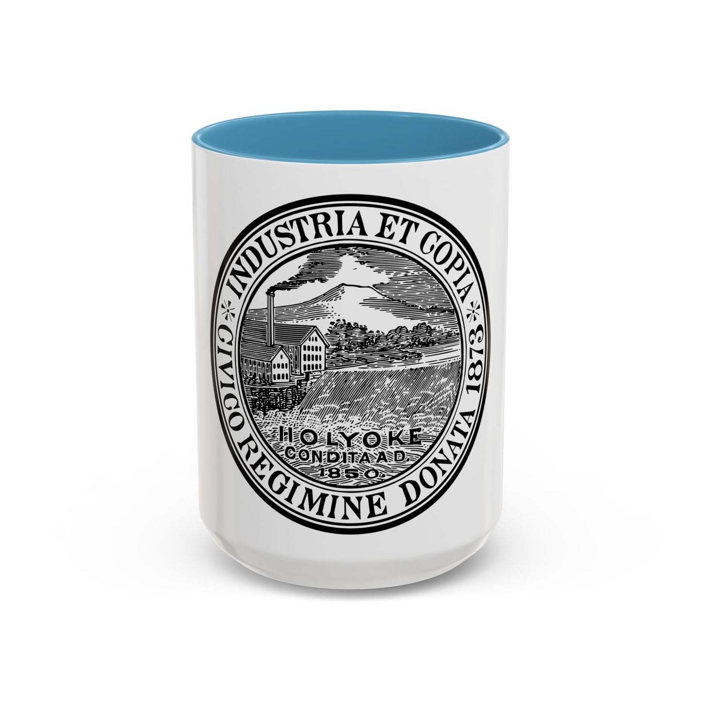 Seal of Holyoke Massachusetts - Accent Coffee Mug